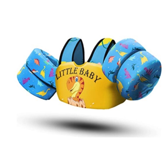 Chriffer Little Baby Dinosaur Swim Vest Sz baby up to 7 Arm and Body float - Picture 2 of 7